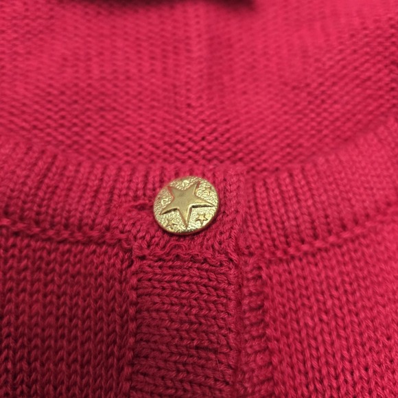 CROFT & BARROW Women's Cardigan XL Red Stars & Stripes Americana USA Flag - Picture 8 of 8